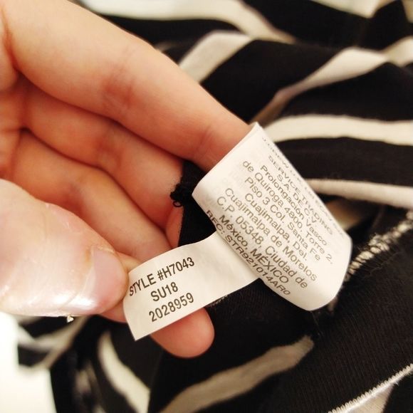 J. Crew Striped Ruffle Black white Chic Dress S - Picture 9 of 10